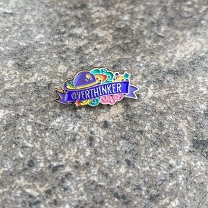 Over Thinker Funny brooch lapel pin backpack pin hat pin